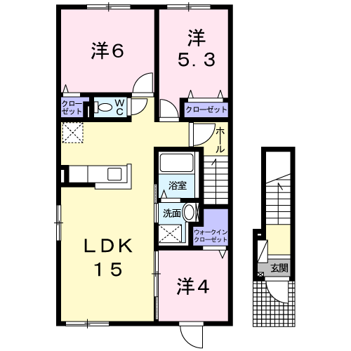 アニメート旭橋２０１間取図