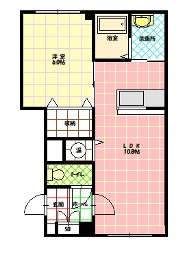 ベイクリスタル107間取図