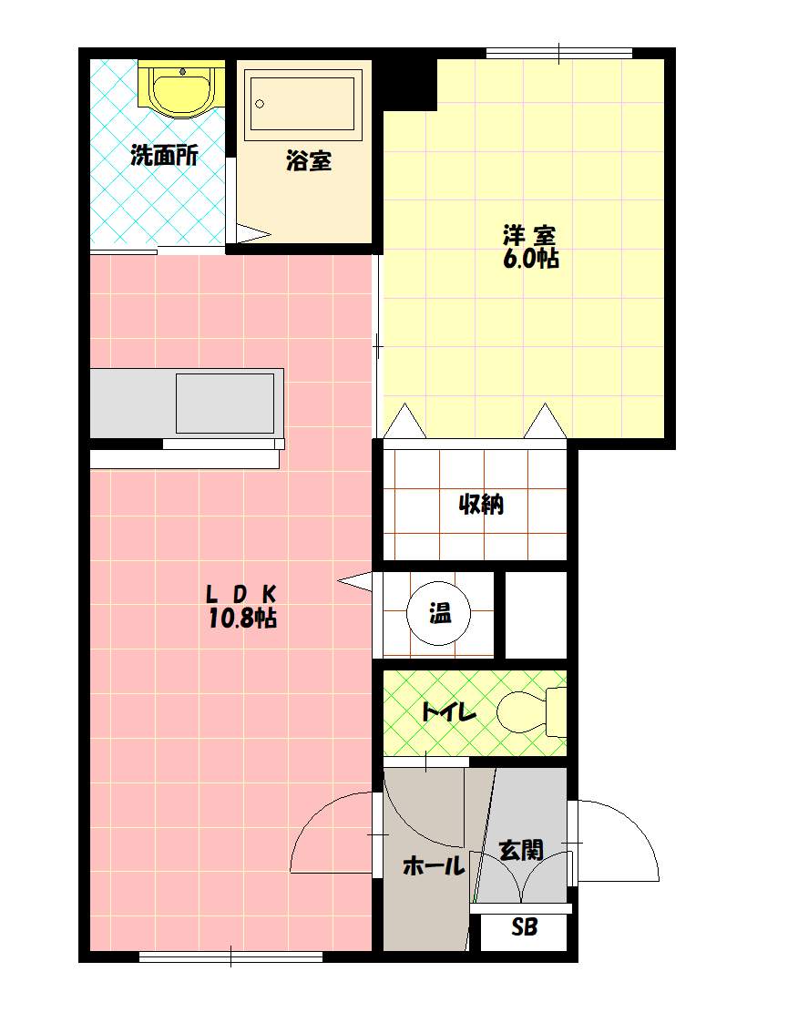ベイクリスタル303間取図