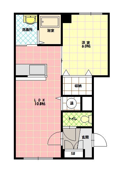 ベイクリスタル201間取図