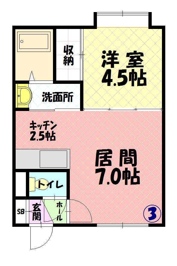 オーベルジュ10203間取図