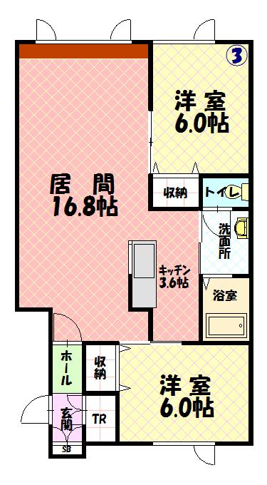 ブライトン１０３間取図