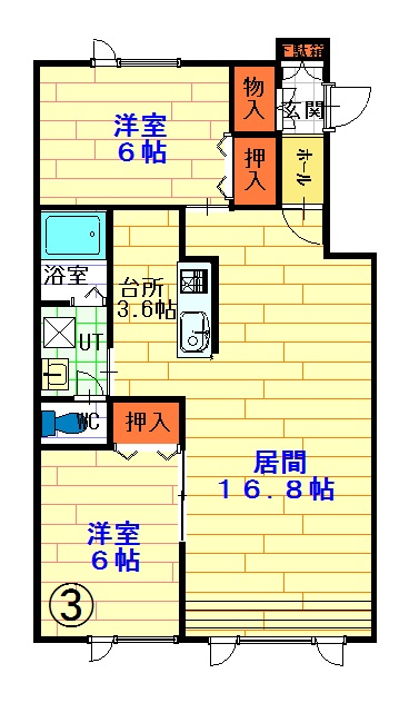 ブライトン203間取図