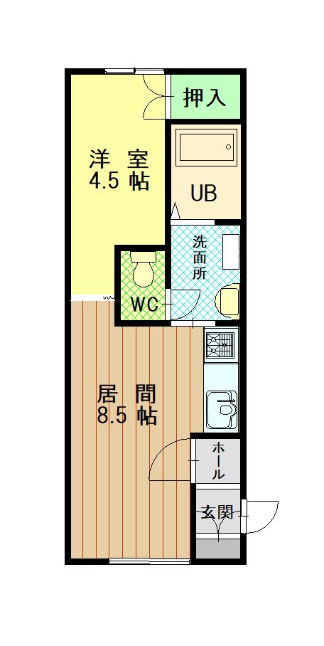 ベルメゾン8101間取図
