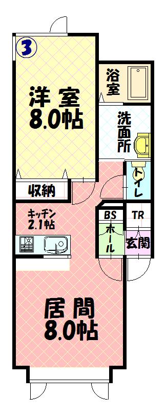 ゴリラⅥ203間取図