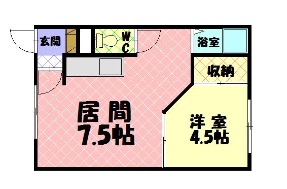 リッチハウス２２105間取図