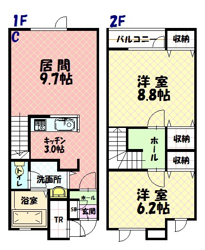 メゾン北彩都Ｃ間取図