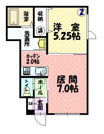スマイルハート102間取図