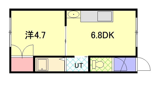 ＣｏｗＣｏｗ永山Ａ１０３間取図