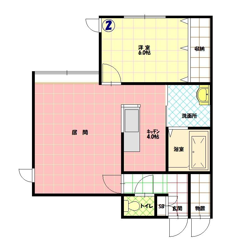 エトワール東光１０２間取図