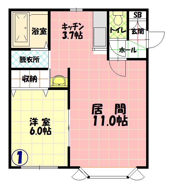 ＣｉｅｌｏⅡ（シェロツー）２０１間取図