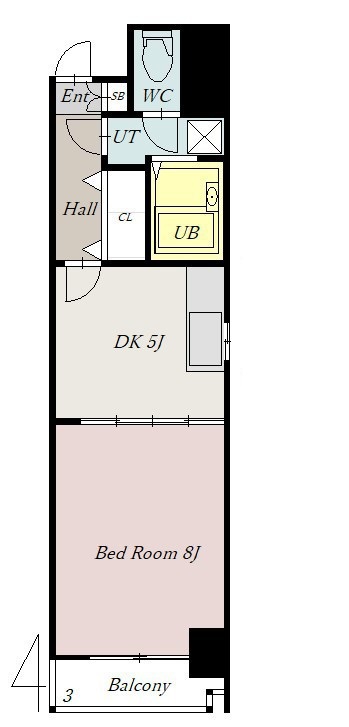 ノルテ１条通弐番館1103間取図