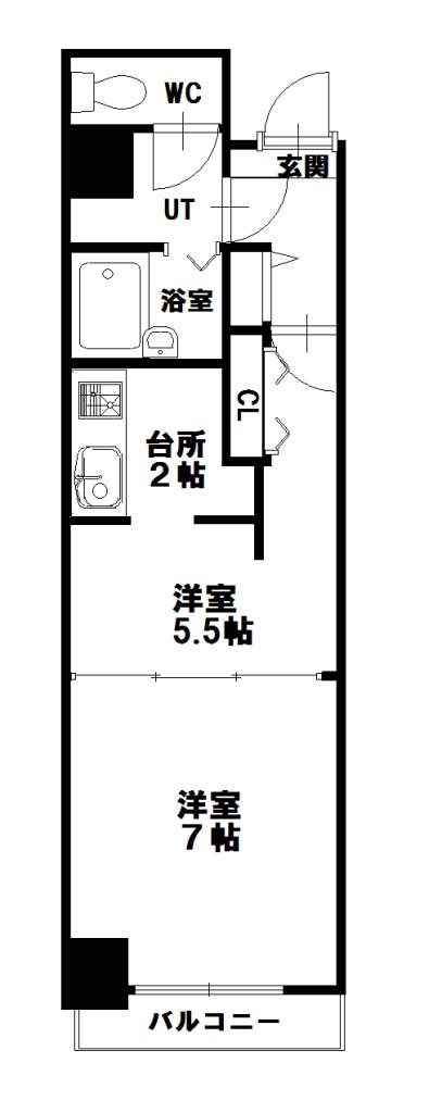 ノルテ１条通弐番館0401間取図