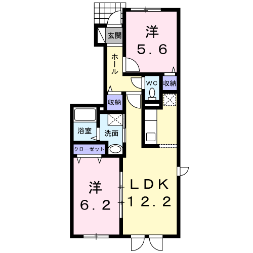 カーサ・セレーノ101間取図