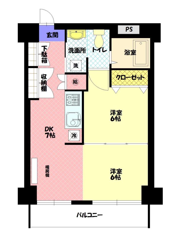 シャンノール平和通902間取図