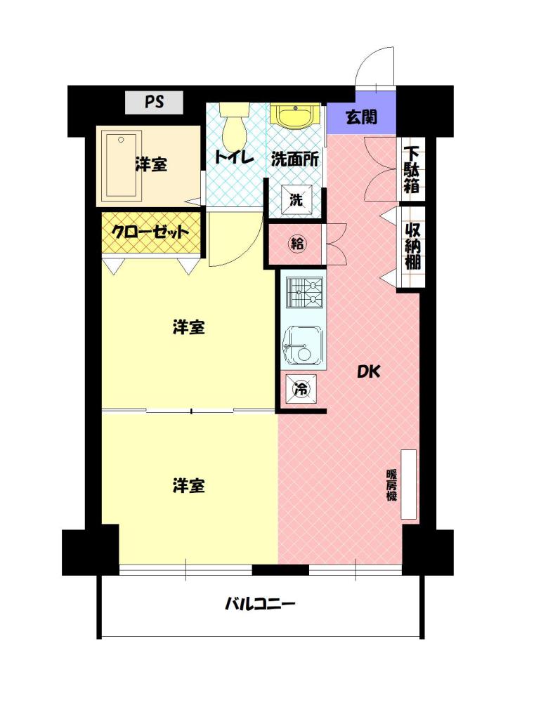 シャンノール平和通505間取図