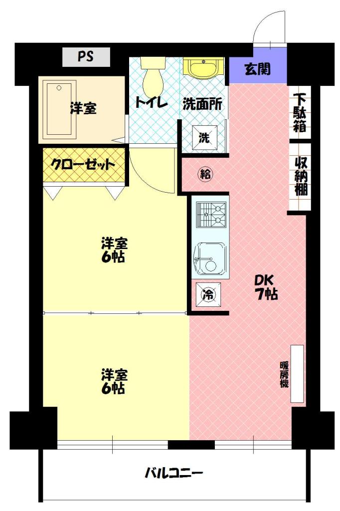 シャンノール平和通703間取図
