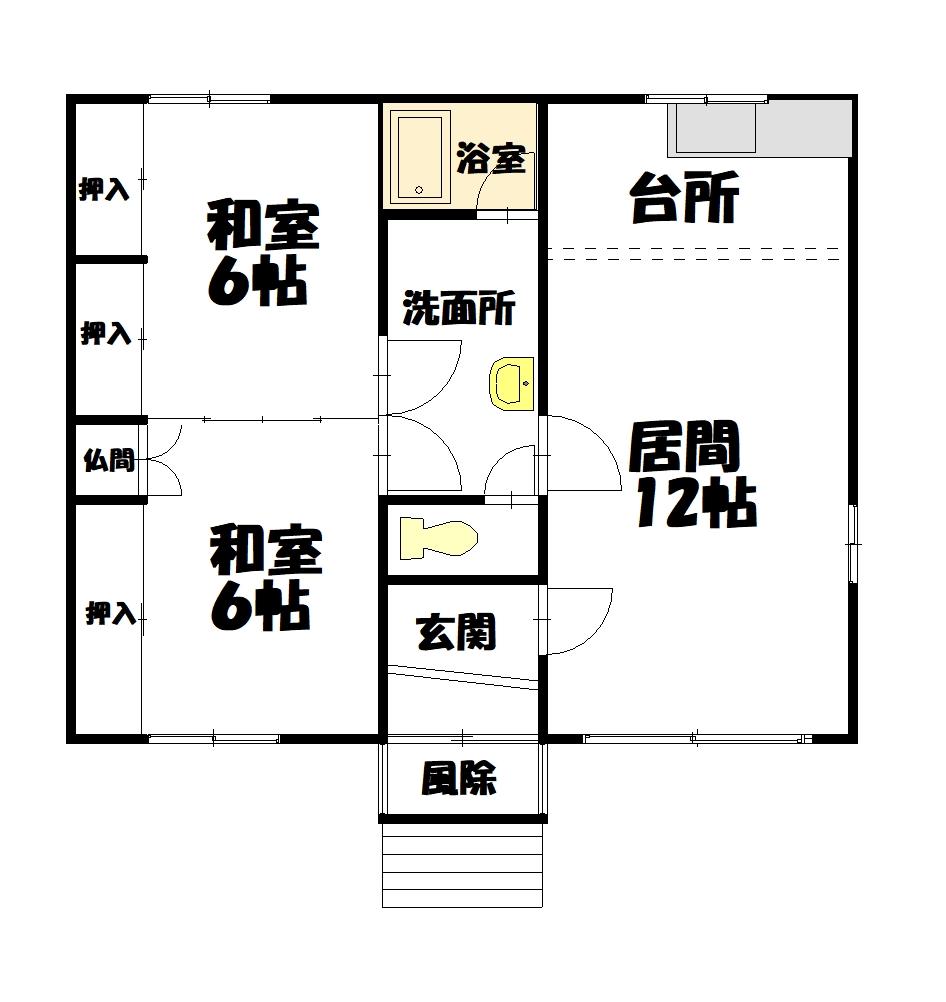 パナシェ北門1F間取図