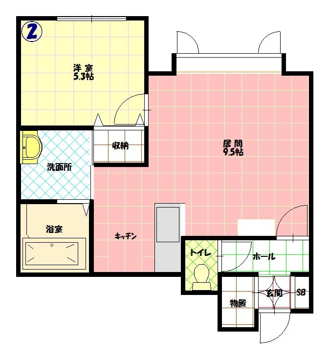 イースエピカＡ２０２間取図