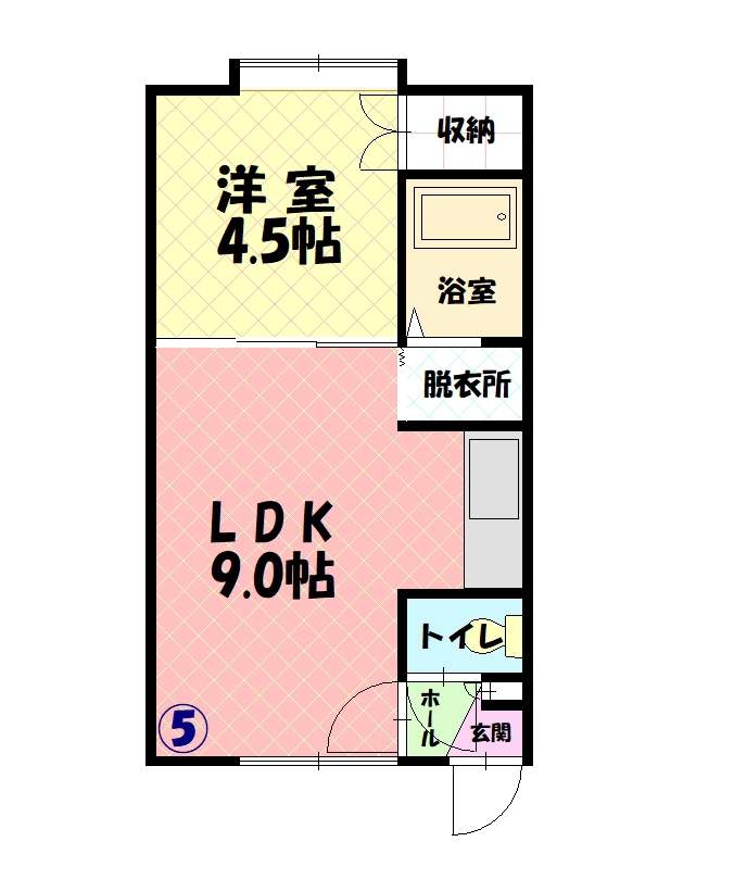 ヴィラペルーシェ105間取図
