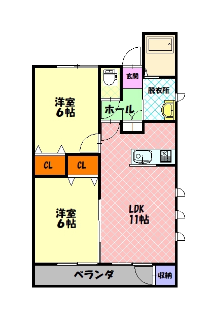 Base14・6203間取図