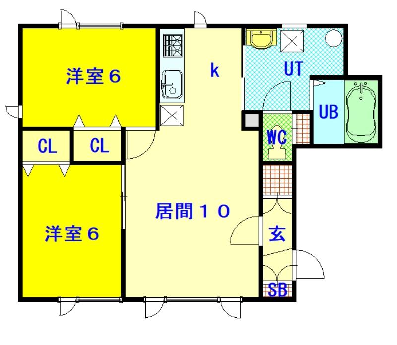 フェルメールⅢ２０１間取図