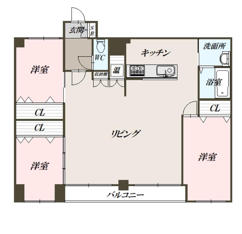 エステートコバックビル２０１間取図