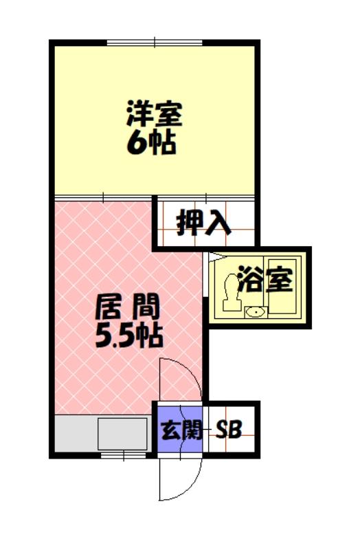 グリーンハウス（留萌）206間取図