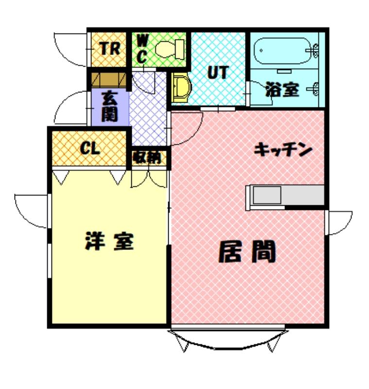 ボックスＤ１０５間取図