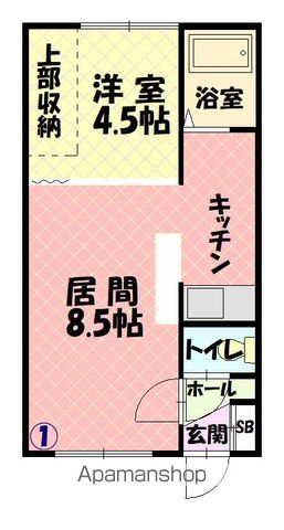 渥美コーポ201間取図