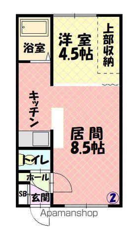 渥美コーポ202間取図