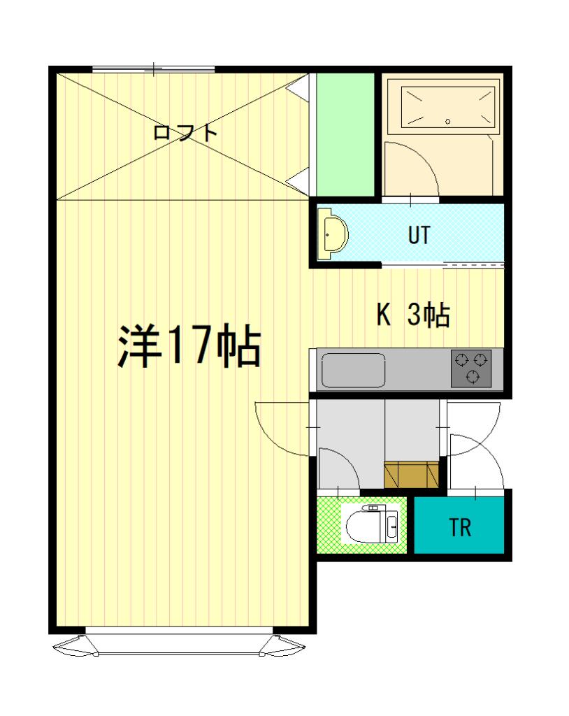 フォレストＤ２０１間取図