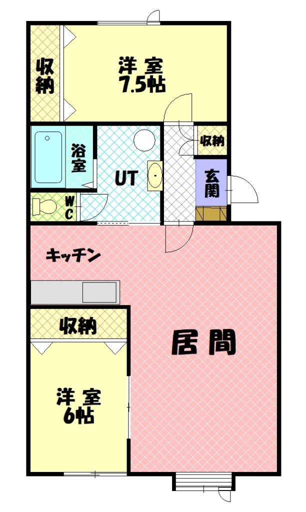 ラガーハウス２００５１０１間取図