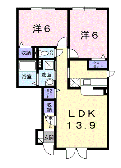 ヴィオラカーサ101間取図
