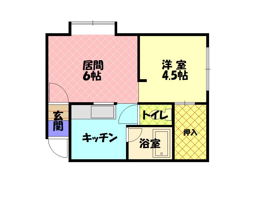 セゾン90203間取図