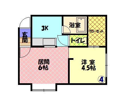 セゾン90104間取図