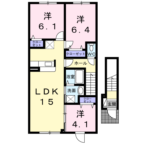 ＲＥＶＥⅡ２０１間取図