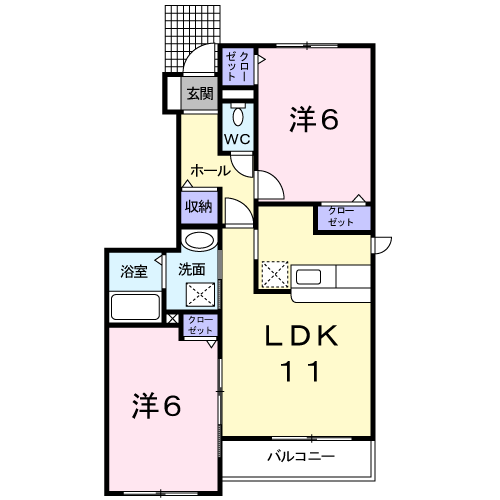 ソフィアコート１０１間取図