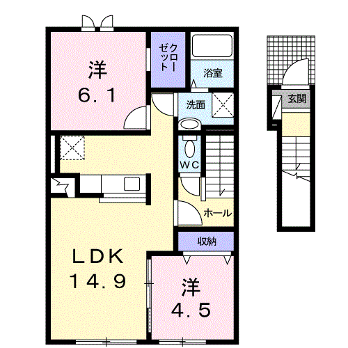 ビクトリー深川Ｂ204間取図
