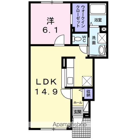 ブルーメ ディア モント101間取図