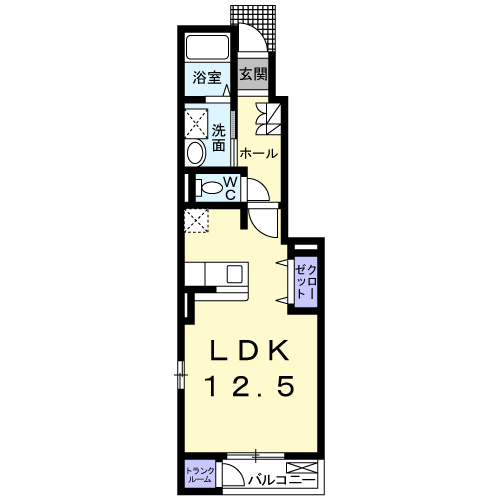 カーサ・フィオーレ104間取図