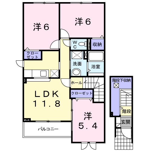 グラース201間取図