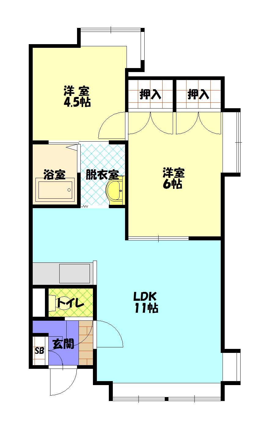 エクセレント202間取図