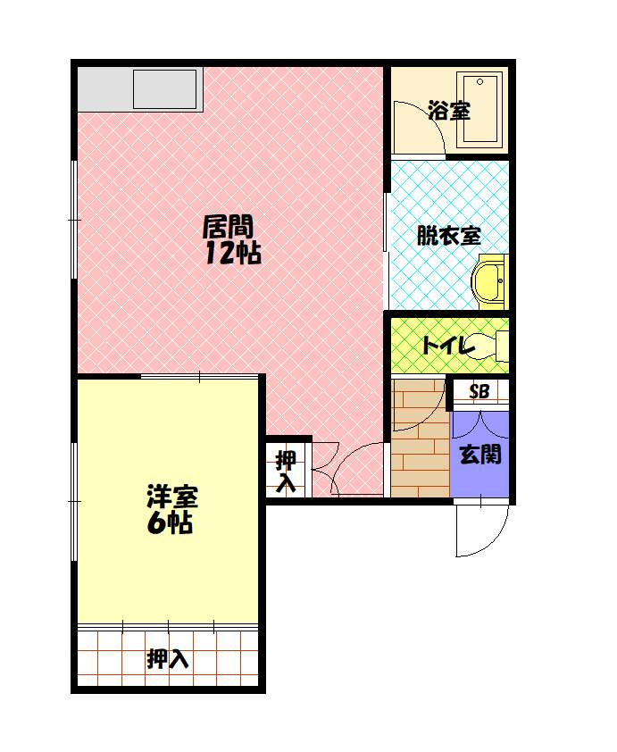 ＥＴＯコーポ１０２間取図