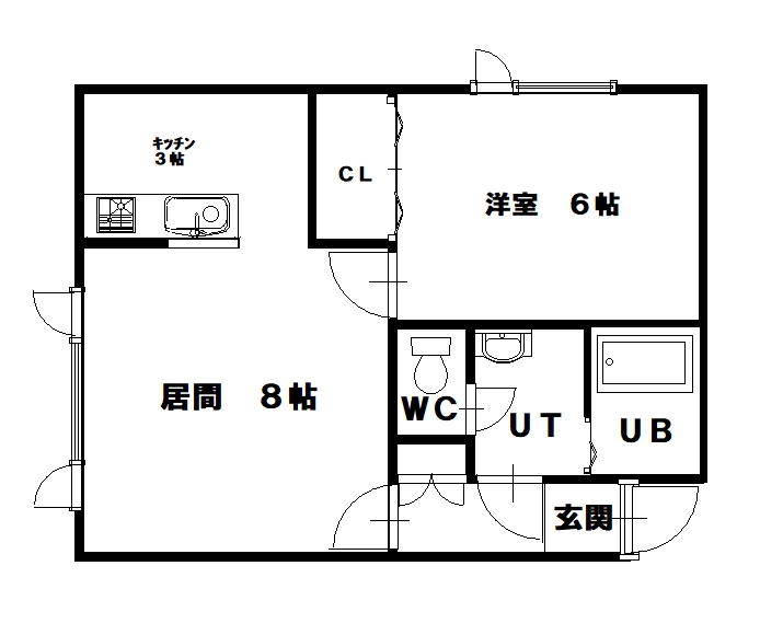 タウンズ東光102間取図