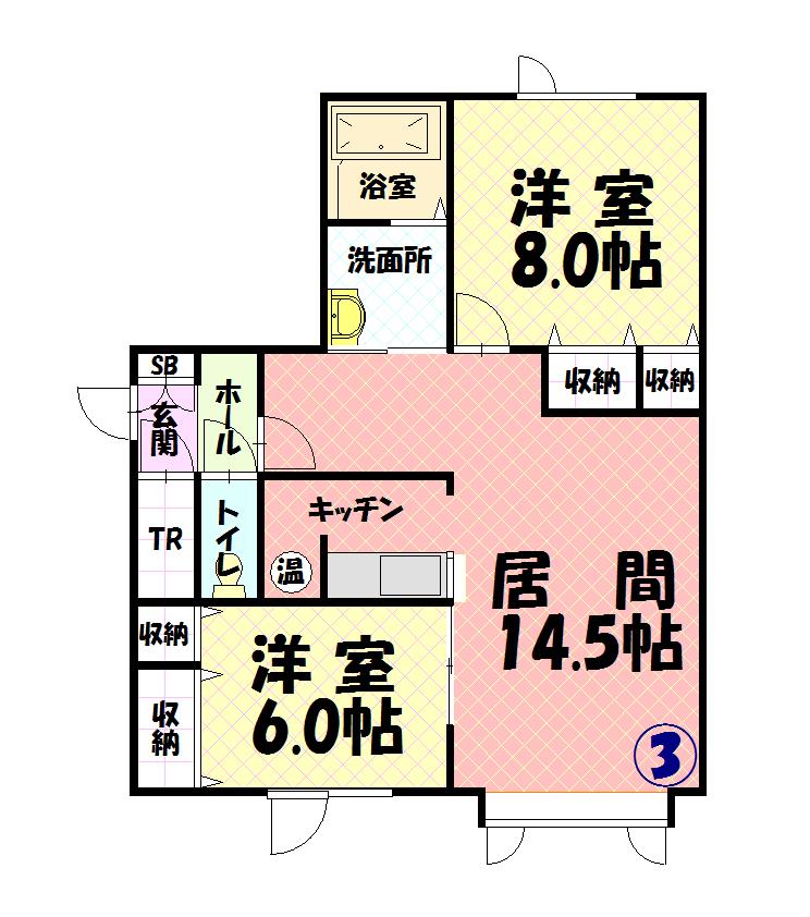 イリス２５203間取図