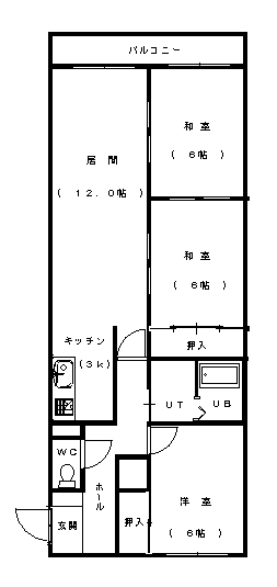 ラ・ジョワイユース忠和１０３間取図