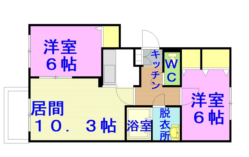 オリエンタルコート１０１間取図