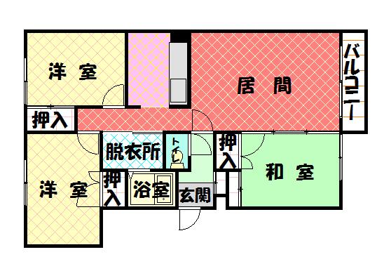 グレイトピアレジデンス107間取図