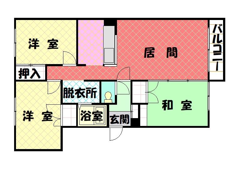 グレイトピアレジデンス307間取図